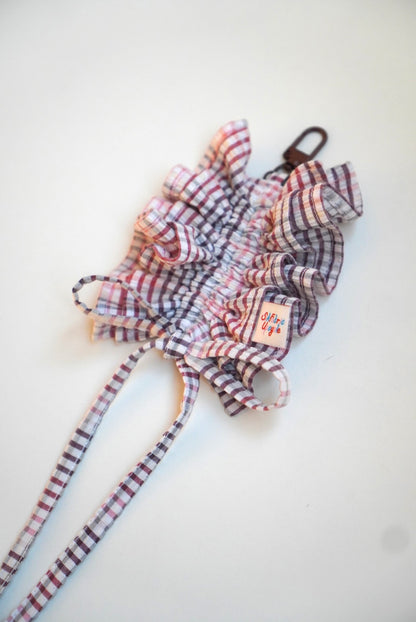 Ruffled Keychain | M size | Purple & Pink