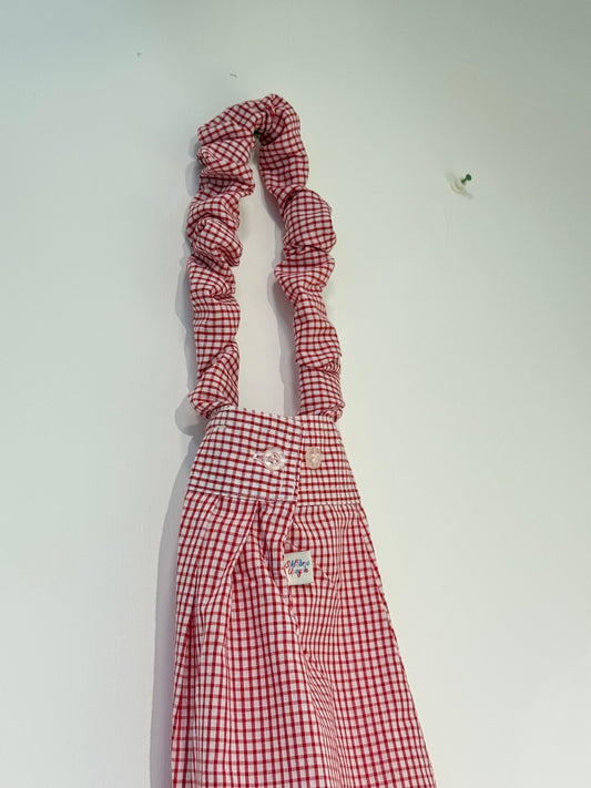 Sleeve Bottle Bag (White with Red Stripes）