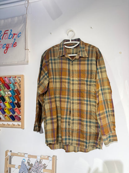 Ruffled Crossbody Bag (L Size | Forest Brown)