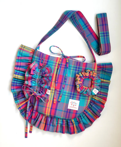 Scrunchie (Purple Madras)