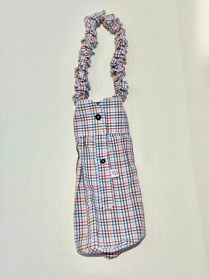 Sleeve Bottle Bag (White with Coloured Stripes)