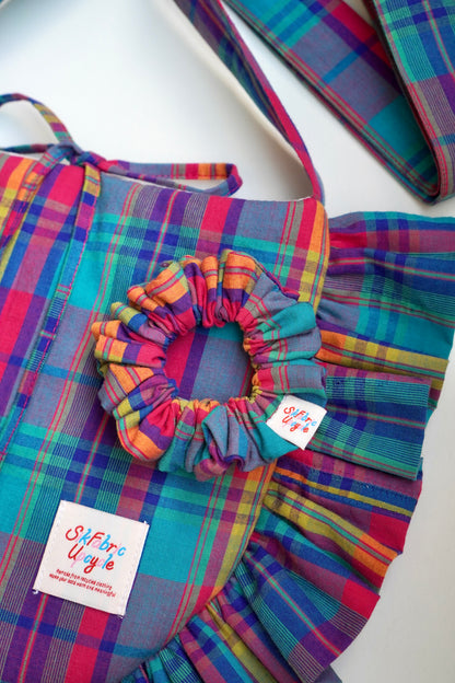 Scrunchie (Purple Madras)