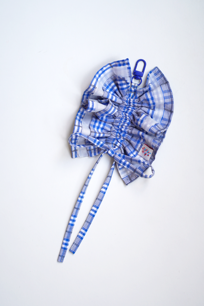 Ruffled Keychain | L size | Sky Blue