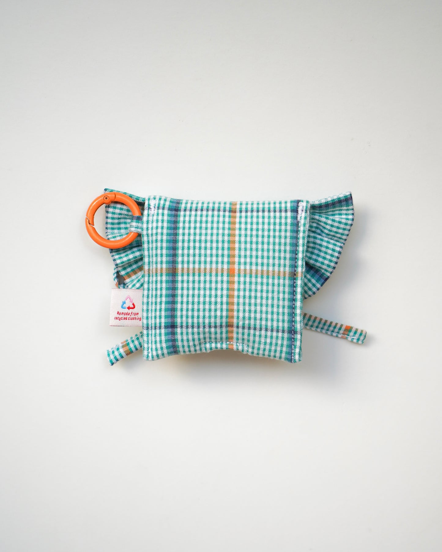 [Pre-order] Ruffled AirPods Pouch (Green & Orange)