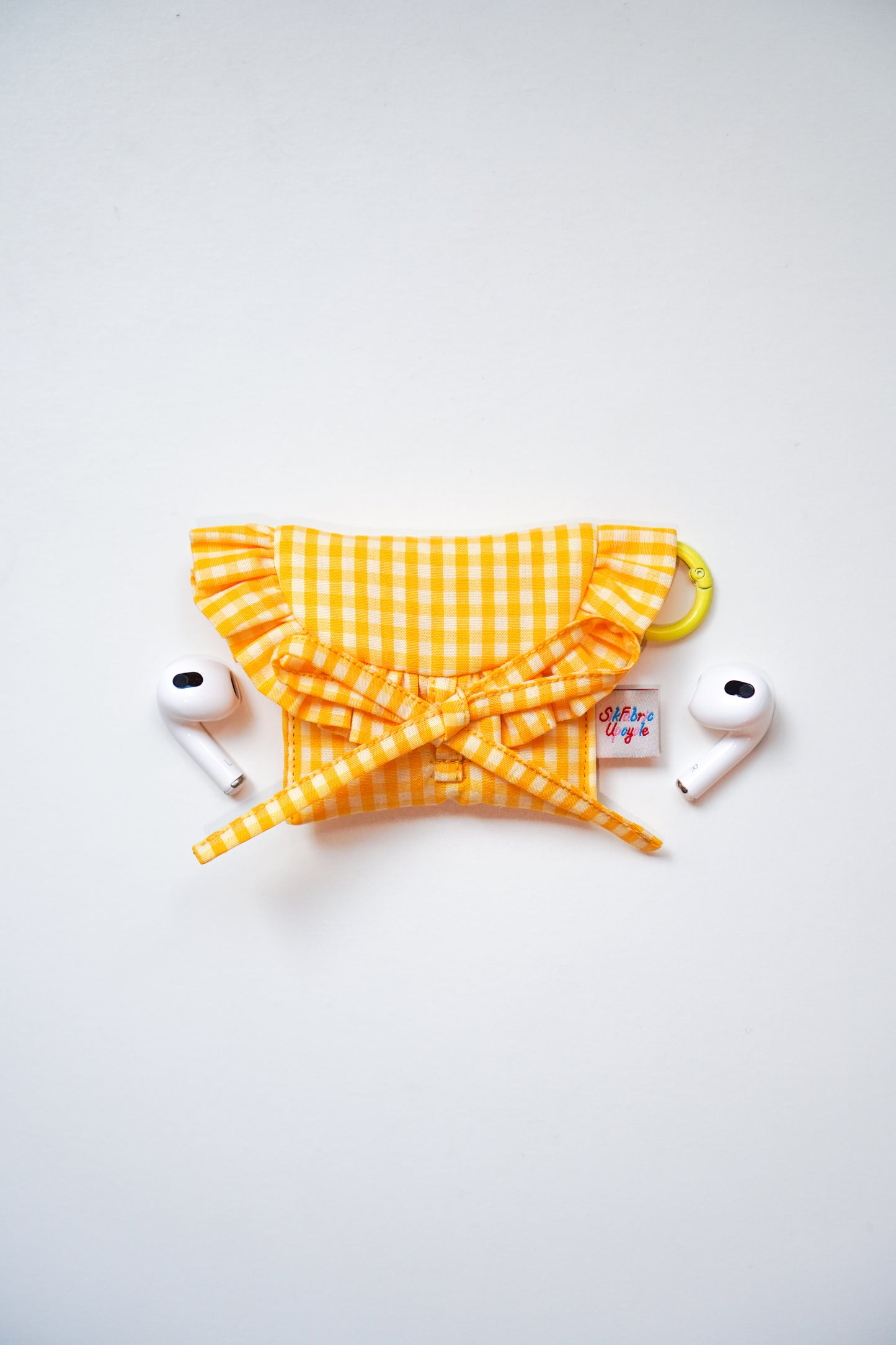 Ruffled AirPods Pouch （綁結款 | 黃色）