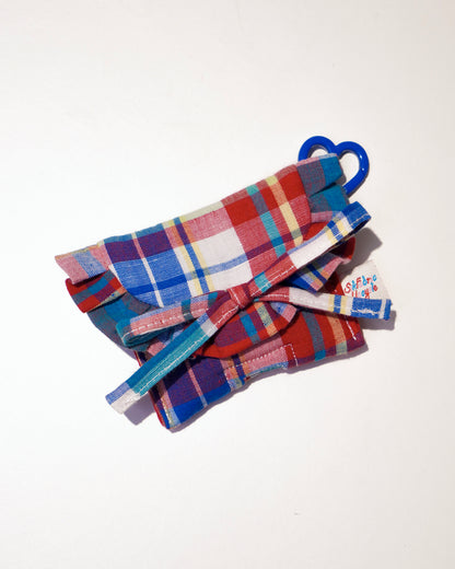 Ruffled AirPods Pouch （AirPods Pro2/3 | 磁吸款 | Red & Blue)