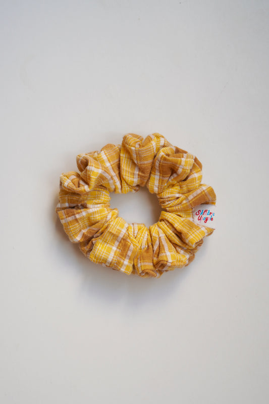 Scrunchie (Yellow & Brown)