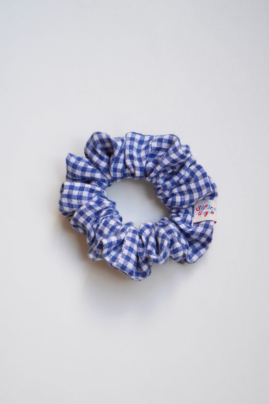 Scrunchie (Blue Gingham)